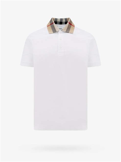 burberry t shirt white|burberry white polo shirt men's.